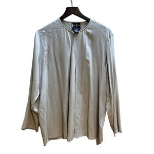 Via Seta vintage silk one button dinner jacket
